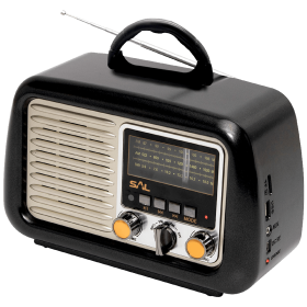 SAL Retro radio + BT bežični zvučnik, 4in1, FM, MP3, AUX - RRT 2B