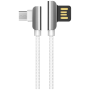 hoco. USB kabl za smartphone, micro USB, 1.2 met., 2.4 A, bijela - U42 Exquisite steel, Micro USB, WH