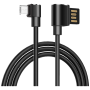 hoco. USB kabl za smartphone, micro USB, kutni 90°, 1.2 met,crna - U37 Long Roam, Micro USB , BK