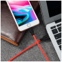 hoco. USB kabl za iPhone, silikonski, 1.2 met., 2 A, crno/crvena - X21 Silicone Lightning, Black/Red