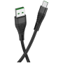 hoco. USB kabl za smartphone, USB type C, 1.2 met., 5 A, crna - U53 5A Flash