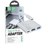 hoco. Konverter USB HUB type C to USB3.0/HDMI/PD - HB14 Easy use