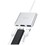 hoco. Konverter USB HUB type C to USB3.0/HDMI/PD - HB14 Easy use