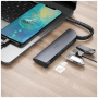 hoco. Konverter USB HUB type C to USB3.0/microSD/SD čitač - HB17 Easy connect
