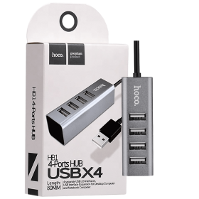 hoco. Konverter HUB USB 2.0 to 4 x USB2.0 - HB1