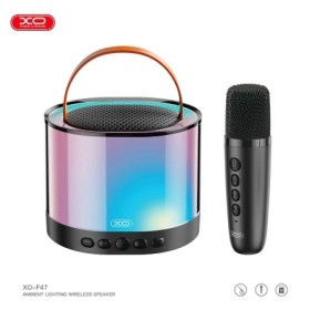 XO Bluetooth Speaker Aurora + Karaoke MIC F47 Black