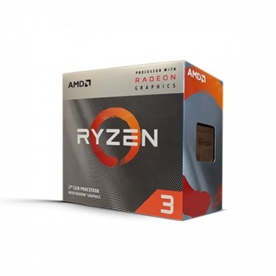 AMD RYZEN 3 3200G AM4 BOX 4 CPU cores,4 threads, 3.6GHz,4MB L3,65W,Radeon Vega 8