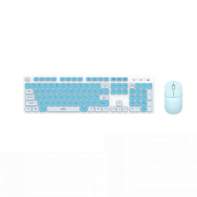 Tastatura XO KB-05 wireless + miš Blue