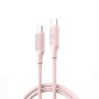 USB kabal XO NB-Q265B USB-C to USB-C 60W Pink