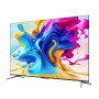 TV TCL QLED 55" 55C645 4K Ultra HD, Smart TV, Android, Google TV, 120 Hz DLG, HDR 10+, HDMI 2.1, Metalik Sivi