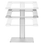 Postolje za notebook riser stand podesiv po visini, silver GEMBIRD, NBS-D1-02