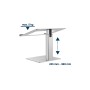 Postolje za notebook riser stand podesiv po visini, silver GEMBIRD, NBS-D1-02