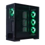 Kućište gaming RAMPAGE MAGNIFIC Mesh Magnetic Tempered Glass Black 4*12cm RGB Fan ATX Mid-T