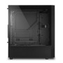 Kućište SHARKOON gaming, RGB Slider, ATX, 1x120mm fan, black, Tempered Glass