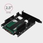 Adapter interni AXAGON RHD-P35 2x2,5" HDD/SSD into PCI position, black