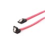 SATA data cable metal clips 50cm sa 90st konektorom, CC-SATAM-DATA90, GEMBIRD