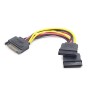 Kabl napojni interni, SATA to 2x SATA CC-SATAM2F-01 15cm power cable, GEMBIRD