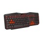 Tastatura gaming ESPERANZA TIRIONS, USB, illuminated, red, US layout, EGK201R