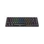 Tastatura gaming RAMPAGE REBEL black, Mechanical, Low Profile, blue switch, US Layout, Rainbow