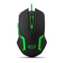 Miš ESPERANZA GAMING FIGHTER 6D MX205, GREEN, 2400dpi, ergonomic, EGM205G