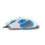 Miš ESPERANZA GAMING HAWK 7D MX401, WHITE-BLUE, 2400dpi, double-click, ergonomic, EGM401WB