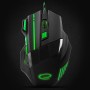 Miš ESPERANZA GAMING WOLF 7D MX201, green, 2400dpi, double-click, ergonomic, EGM201G