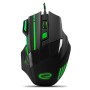 Miš ESPERANZA GAMING WOLF 7D MX201, green, 2400dpi, double-click, ergonomic, EGM201G