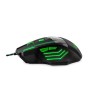 Miš ESPERANZA GAMING WOLF 7D MX201, green, 2400dpi, double-click, ergonomic, EGM201G