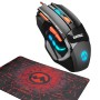 Miš i podloga gaming Everest SGM-X7 USB black 7200dpi