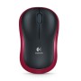 Miš LOGITECH M185, wireless, optical, crveni, 910-002240/2503/2237