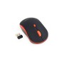 Miš GEMBIRD MUSW-4B-03-R, wireless , optical, black/red, up to 1600 dpi