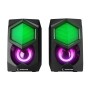 Zvučnici 2.0 gaming RAMPAGE RMS-N29 2.0 3W*2 USB 5V Rainbow Backlit Gaming Speaker, Sound System