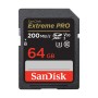 SanDisk SDXC 64GB Extreme Pro - 200MB/s V30 UHS-I  SDSDXXU-064G-GN4IN