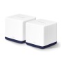 Mercusys Halo H50G (2-Pack) AC1900 Whole Home Mesh Wi-Fi System, 600 Mbps at 2.4 GHz + 1300 Mbps at 5 GHz, 3× Internal Antennas,