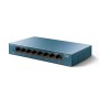 TP-Link Switch LS108G LiteWave 8-portni gigabitni stoni prekidač, 8 gigabitnih RJ45 portova, čelično kućište za stolno računalo,