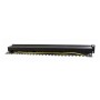 PATCH PANEL 24 PORTA cat.6, shielded, 19" 1U, GEMBIRD, NPP-C624-002, designed for 19" standard, 483x111x45 mm