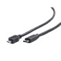 USB 2,0 kabal Micro BM to Type-C Micro BM/CM, 1m, BLACK, GEMBIRD CCP-USB2-mBMCM-1M