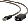 USB active extension cable 10m, GEMBIRD UAE-01-10M, black