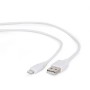 USB 2,0 kabal sync and charging iPhone, white, 2m, GEMBIRD CC-USB2-AMLM-2M-W