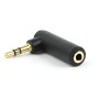 Audio adapter 3.5mm muški na 3.5mm ženski, 90 stepeni, GEMBIRD A-3.5M-3.5FL