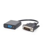 Video adapter DVI-D to VGA GEMBIRD, A-DVID-VGAF-01, black