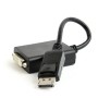 DisplayPort v.1.2 adapter GEMBIRD, A-DPM-DVIF-03, muški DisplayPort na ženski DVI Dual-Link, 10 cm, black