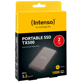 (Intenso) Eksterni SSD, do 1000 MB/s, kapacitet 2TB, USB 3.2 - External SSD TX500 2TB