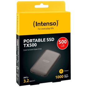 (Intenso) Eksterni SSD, do 1000 MB/s, kapacitet 500GB, USB 3.2 - External SSD TX500 500GB