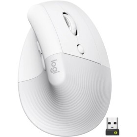 Logitech Miš Lift Right Vertical Wireless White