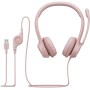 Logitech Slušalice H390 USB Pink