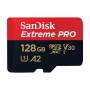 Micro SD SanDisk SDXC 128GB Extreme Pro 200MB/s A2 C10 V30 UHS-I US sa adapterom SDSQXCD-128G-GN6MA