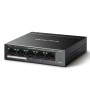 SWITCH Mercusys MS105GP 5-portni gigabitni stoni prekidač sa 4-porta PoE+, 4×Gigabit PoE+ porta, 1×Gigabitni port bez PoE, 65 W 